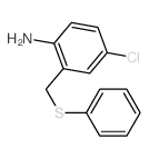 4-chloro-2-(phenylsulfanylmethyl)aniline结构式