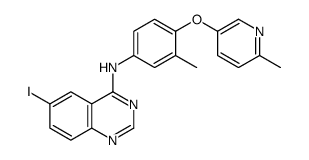 6-iodo-N-(3-Methyl-4-((6-Methylpyridin-3-yl)oxy)phenyl)quinazolin-4-amine Structure