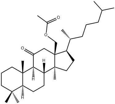 18-(Acetyloxy)-5α-lanostan-11-one结构式