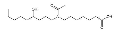 7-[acetyl(4-hydroxynonyl)amino]heptanoic acid Structure