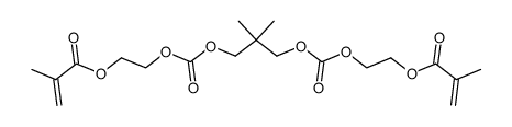 α,ω-bis(methacryloyloxyethyleneoxycarbonyloxy)-2,2-dimethylpropylene结构式