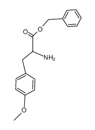 (S)-benzyl 2-amino-3-(4-methoxyphenyl)propanoate结构式