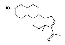 (3β,5α)-3-Hydroxypregn-16-en-20-one Structure