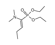(E)-1-(Diethoxyphosphoryl)-N,N-dimethyl-1-buten-1-amin结构式