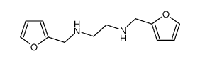 N,N'-bis(furan-2-ylmethyl)ethane-1,2-diamine结构式