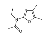 N-(4,5-dimethyl-1,3-oxazol-2-yl)-N-ethylacetamide结构式