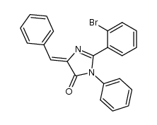 5-benzylidene-2-(2-bromo-phenyl)-3-phenyl-3,5-dihydro-imidazol-4-one结构式