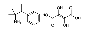 (Z)-2,3-Dihydroxy-2-butenedioic acid/α,α,β-trimethylbenzeneethanamine,(1:x) Structure