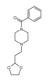 (4-(2-(1,3-dioxolan-2-yl)ethyl)piperazin-1-yl)(phenyl)methanone Structure