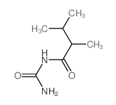 Butanamide,N-(aminocarbonyl)-2,3-dimethyl-结构式