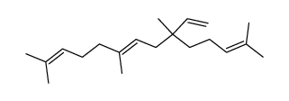 2,6,9,13-tetramethyl-6-vinyl-2,8,12-tetradecatriene结构式