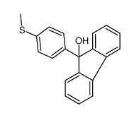 9-(4-methylsulfanylphenyl)fluoren-9-ol结构式