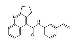 (9ci)-n-(3-乙酰基苯基)-2,3-二氢-1H-环戊并[b]喹啉-9-羧酰胺结构式