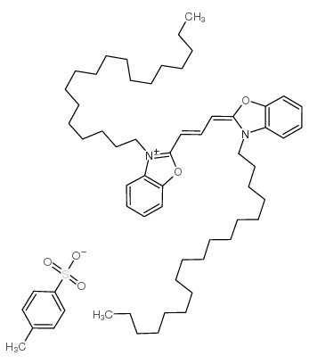 n,n'-dioctadecyloxacarbocyanine p-toluenesulfonate, 99 Structure