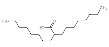 2-octyldecanoic acid Structure