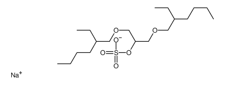 sodium 2-[(2-ethylhexyl)oxy]-1-[[(2-ethylhexyl)oxy]methyl]ethyl sulphate Structure
