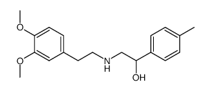 N-[2-(3,4-dimethoxyphenyl)ethyl]-2-hydroxy-2-(4-methylphenyl)ethylamine结构式