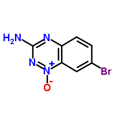 3-氨基-7-溴-1,2,4-苯并三嗪1-氧化物结构式