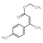 2-Butenoic acid,3-(4-methylphenyl)-, ethyl ester Structure
