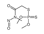 2-dimethoxyphosphinothioylsulfanyl-N-methyl-N-nitrosoacetamide结构式