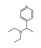 N,N-diethyl-1-(pyridin-4-yl)ethanamine结构式