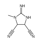 (9ci)-2-氨基-4,5-二氢-1-甲基-1H-咪唑-4,5-二甲腈结构式