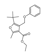 ethyl 5-tert-butyl-2-methyl-4-(phenoxymethyl)furan-3-carboxylate Structure
