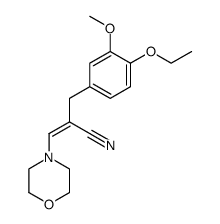 2-(4-ethoxy-3-methoxybenzyl)-3-morpholinoacrylonitrile Structure