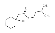 Cyclohexaneacetic acid,1-hydroxy-, 3-methylbutyl ester结构式