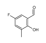 5-fluoro-2-hydroxy-3-methylbenzaldehyde Structure