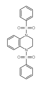 1,4-bis(phenylsulfonyl)-1,2,3,4-tetrahydroquinoxaline Structure