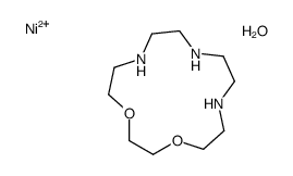 1,4-dioxa-7,10,13-triazacyclopentadecane,nickel(2+),hydrate结构式