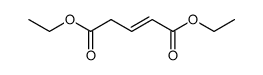 (E)-2-Pentenedioic acid diethyl ester Structure