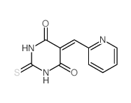 4,6(1H,5H)-Pyrimidinedione,dihydro-5-(2-pyridinylmethylene)-2-thioxo-结构式