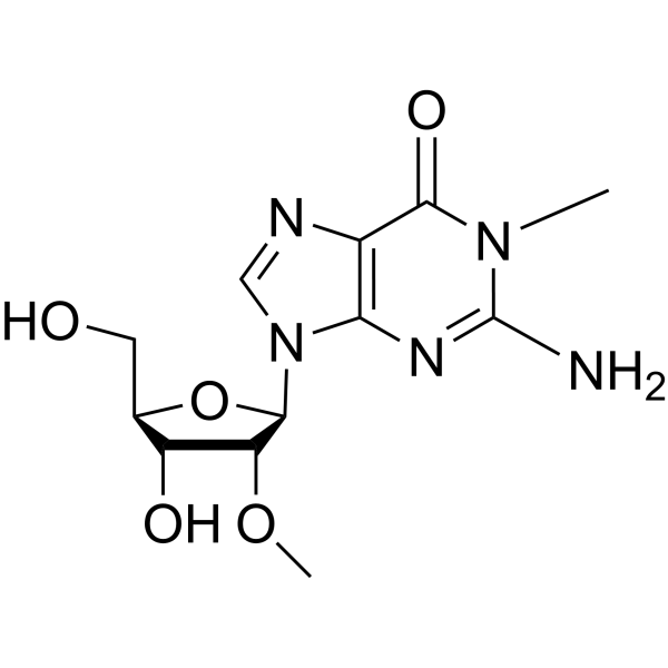 1,2'-O-Dimethylguanosine结构式