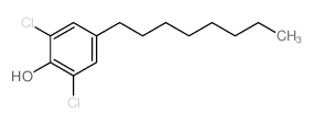Phenol,2,6-dichloro-4-octyl- Structure