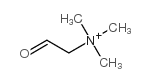 trimethyl-(2-oxoethyl)ammonium Structure