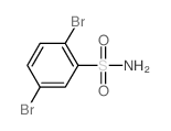 2,5-二溴苯磺酰胺结构式