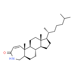 4-Aza-A-homo-5α-cholest-1-en-3-one Structure