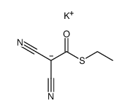 potassium salt of S-ethyl dicyanoethanethioate Structure