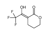 2H-Pyran-2-one, tetrahydro-3-(2,2,2-trifluoro-1-hydroxyethylidene)- (9CI) Structure