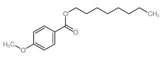 Benzoic acid,4-methoxy-, octyl ester Structure
