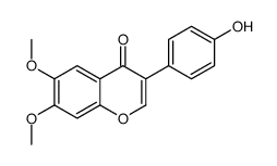 3-(4-hydroxyphenyl)-6,7-dimethoxychromen-4-one Structure