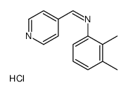 2,3-Dimethyl-N-(4-pyridinylmethylene)benzenamine monohydrochloride结构式