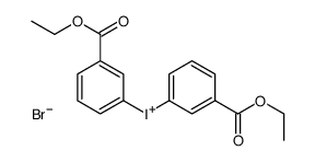 bis(3-ethoxycarbonylphenyl)iodanium,bromide Structure