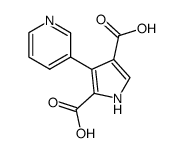 3-(pyridin-3-yl)-1H-pyrrole-2,4-dicarboxylic acid Structure