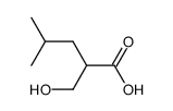 2-(hydroxymethyl)-4-methylpentanoic acid Structure