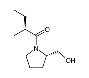 (S)-1-((S)-2-(hydroxymethyl)pyrrolidin-1-yl)-2-methylbutan-1-one结构式
