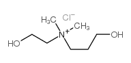 (2-hydroxyethyl)(3-hydroxypropyl)dimethylammonium chloride Structure