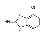 7-氯-4-甲基苯并[d]噻唑-2-胺结构式